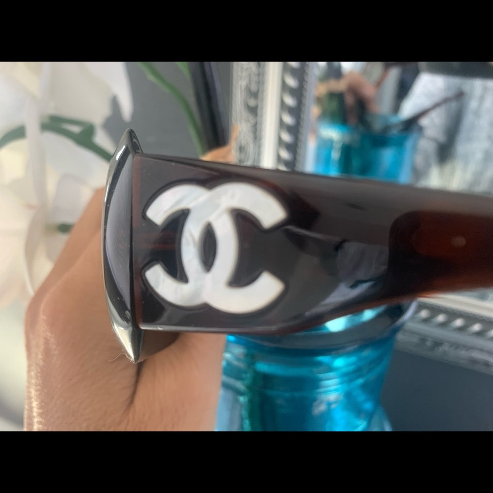 Chanel sunglasses Brown mother of pearl 5076 rare